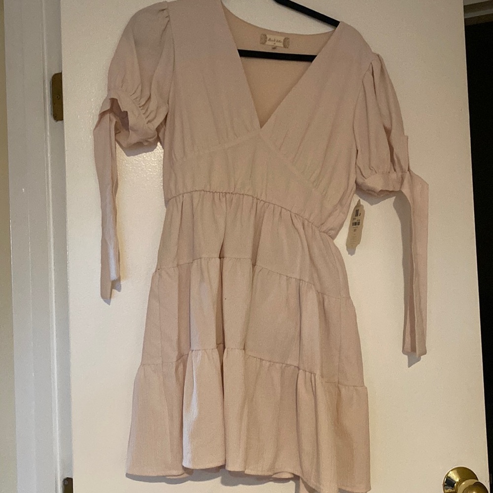 Light Pink Cotton Summer Dress